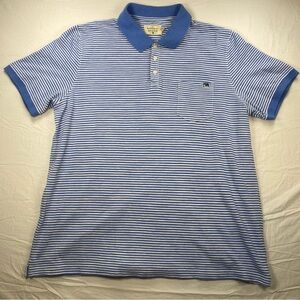 The Normal Brand Men’s Striped Polo Blue and White Size XXL